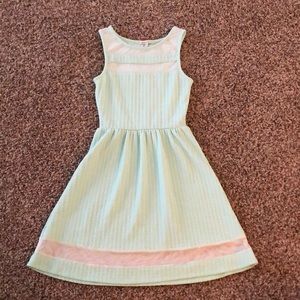 Mini, mint colored dress